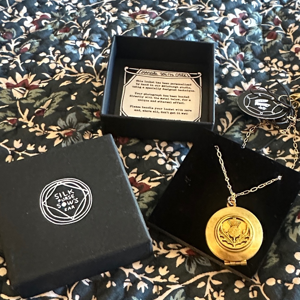Made in Scotland • thistle locket Pendant Necklace